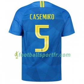 Tenue Brésil Casemiro 5 Exterieur Coupe du monde 2018 Maillot de Foot